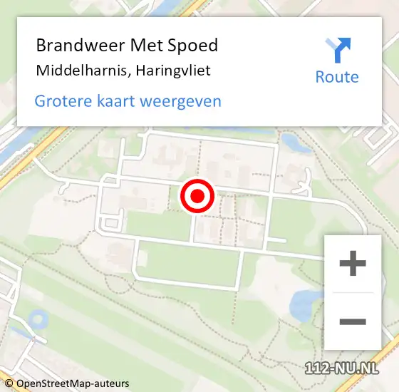 Locatie op kaart van de 112 melding: Brandweer Met Spoed Naar Middelharnis, Haringvliet op 25 maart 2023 12:37