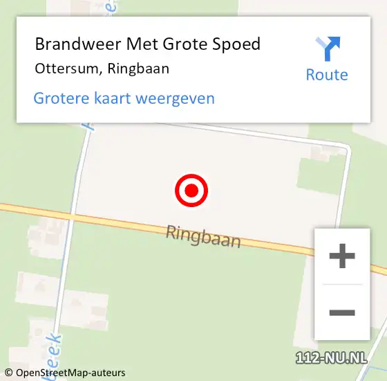 Locatie op kaart van de 112 melding: Brandweer Met Grote Spoed Naar Ottersum, Ringbaan op 29 maart 2023 08:18