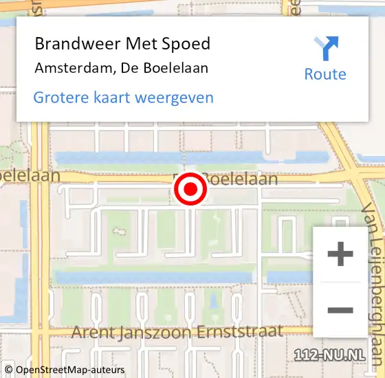 Locatie op kaart van de 112 melding: Brandweer Met Spoed Naar Amsterdam, De Boelelaan op 29 maart 2023 15:19