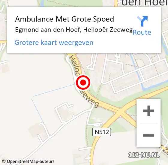 Locatie op kaart van de 112 melding: Ambulance Met Grote Spoed Naar Egmond aan den Hoef, Heilooër Zeeweg op 5 april 2023 11:57