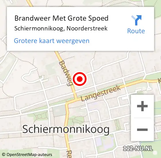 Locatie op kaart van de 112 melding: Brandweer Met Grote Spoed Naar Schiermonnikoog, Noorderstreek op 11 april 2023 19:30