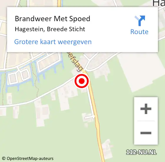 Locatie op kaart van de 112 melding: Brandweer Met Spoed Naar Hagestein, Breede Sticht op 18 april 2023 10:38