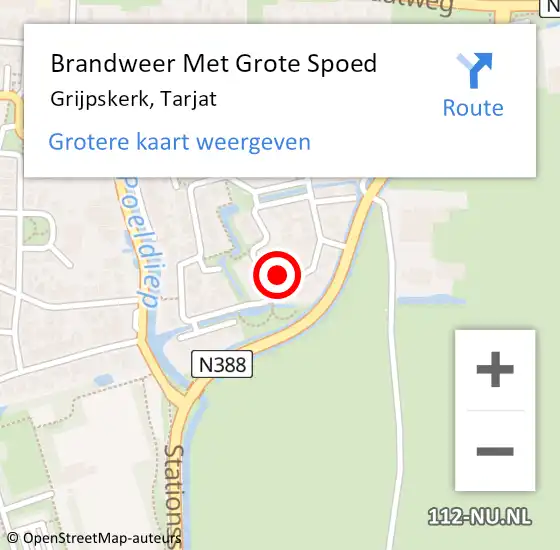 Locatie op kaart van de 112 melding: Brandweer Met Grote Spoed Naar Grijpskerk, Tarjat op 19 april 2023 12:57