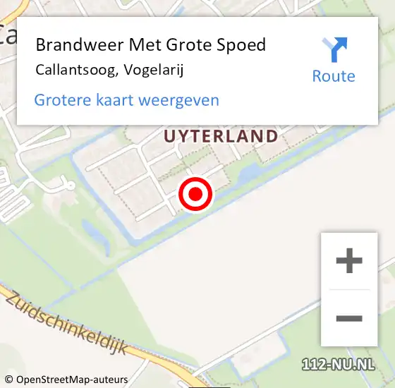 Locatie op kaart van de 112 melding: Brandweer Met Grote Spoed Naar Callantsoog, Vogelarij op 28 april 2023 01:27