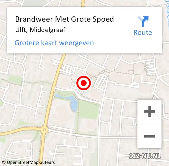 Locatie op kaart van de 112 melding: Brandweer Met Grote Spoed Naar Ulft, Middelgraaf op 30 april 2023 20:05