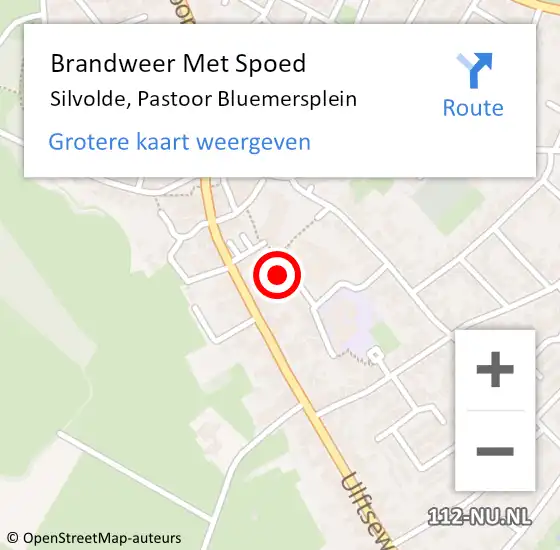 Locatie op kaart van de 112 melding: Brandweer Met Spoed Naar Silvolde, Pastoor Bluemersplein op 8 mei 2023 14:51