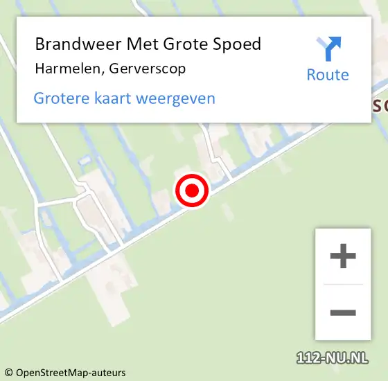 Locatie op kaart van de 112 melding: Brandweer Met Grote Spoed Naar Harmelen, Gerverscop op 10 mei 2023 15:35