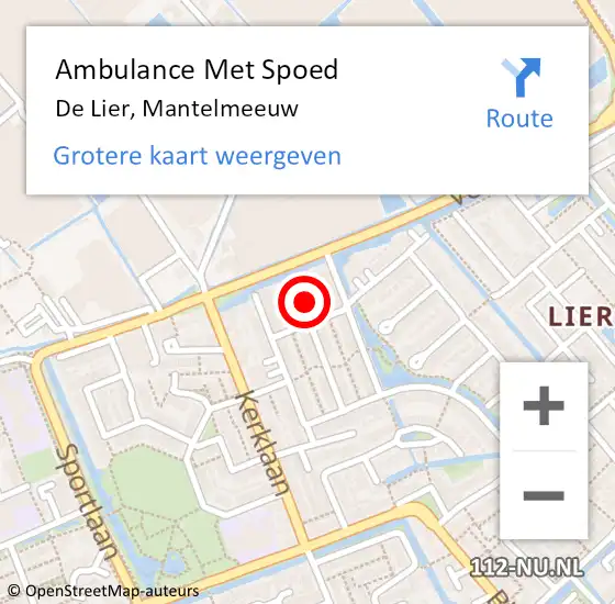 Locatie op kaart van de 112 melding: Ambulance Met Spoed Naar De Lier, Mantelmeeuw op 16 mei 2023 07:43