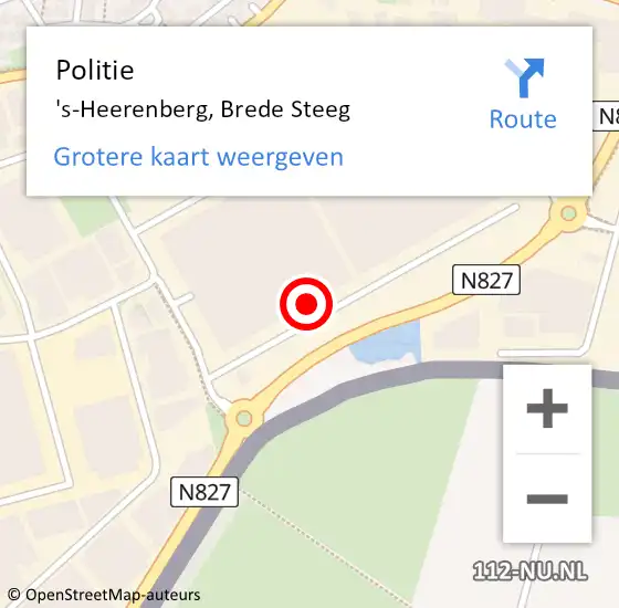 Locatie op kaart van de 112 melding: Politie 's-Heerenberg, Brede Steeg op 17 mei 2023 08:01