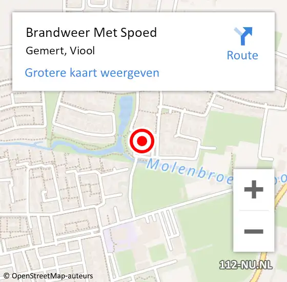 Locatie op kaart van de 112 melding: Brandweer Met Spoed Naar Gemert, Viool op 19 mei 2023 03:29