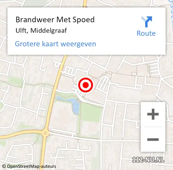 Locatie op kaart van de 112 melding: Brandweer Met Spoed Naar Ulft, Middelgraaf op 19 mei 2023 14:21