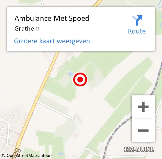 Locatie op kaart van de 112 melding: Ambulance Met Spoed Naar Grathem op 23 mei 2023 10:14