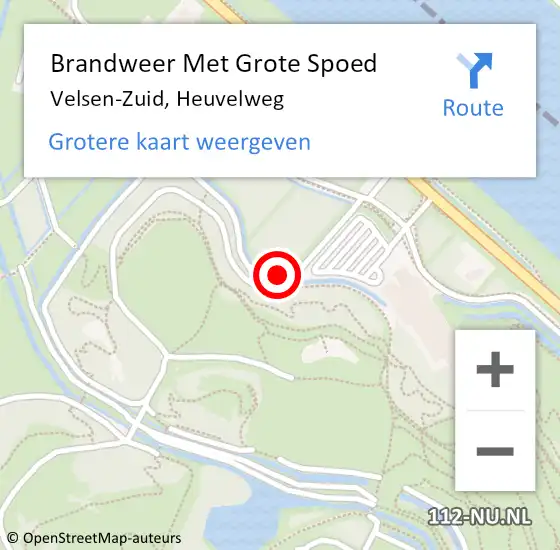 Locatie op kaart van de 112 melding: Brandweer Met Grote Spoed Naar Velsen-Zuid, Heuvelweg op 24 mei 2023 18:43