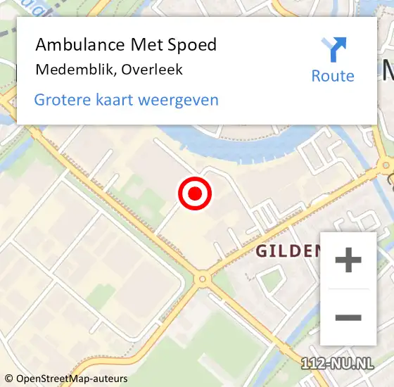 Locatie op kaart van de 112 melding: Ambulance Met Spoed Naar Medemblik, Overleek op 25 mei 2023 14:25