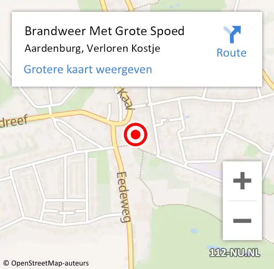 Locatie op kaart van de 112 melding: Brandweer Met Grote Spoed Naar Aardenburg, Verloren Kostje op 27 mei 2023 08:27