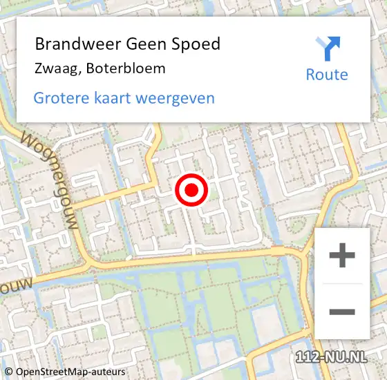 Locatie op kaart van de 112 melding: Brandweer Geen Spoed Naar Zwaag, Boterbloem op 31 mei 2023 10:33