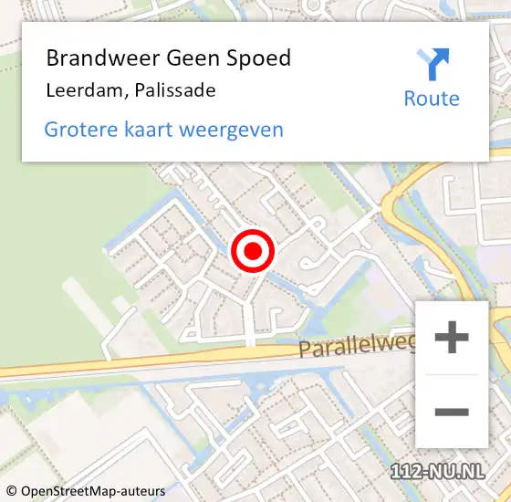 Locatie op kaart van de 112 melding: Brandweer Geen Spoed Naar Leerdam, Palissade op 1 juni 2023 04:32