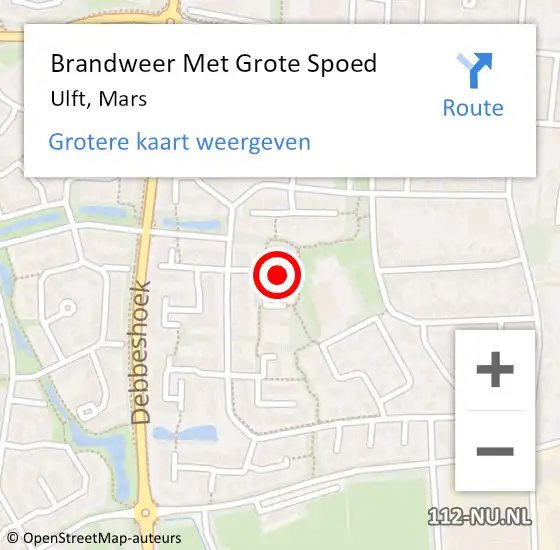 Locatie op kaart van de 112 melding: Brandweer Met Grote Spoed Naar Ulft, Mars op 3 juni 2023 19:03