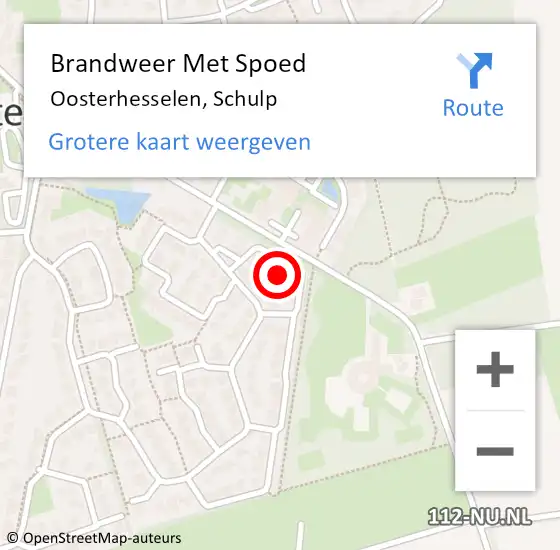 Locatie op kaart van de 112 melding: Brandweer Met Spoed Naar Oosterhesselen, Schulp op 4 juni 2023 23:26