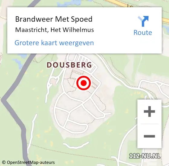 Locatie op kaart van de 112 melding: Brandweer Met Spoed Naar Maastricht, Het Wilhelmus op 6 juni 2023 19:12