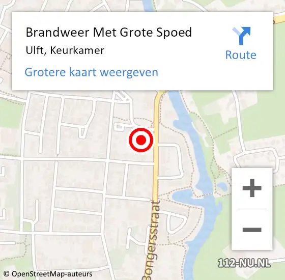 Locatie op kaart van de 112 melding: Brandweer Met Grote Spoed Naar Ulft, Keurkamer op 9 juni 2023 13:03