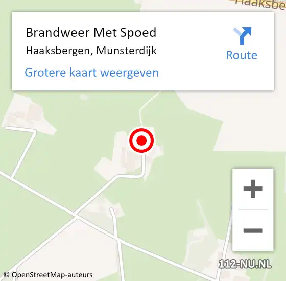 Locatie op kaart van de 112 melding: Brandweer Met Spoed Naar Haaksbergen, Munsterdijk op 9 juni 2023 15:35