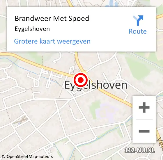 Locatie op kaart van de 112 melding: Brandweer Met Spoed Naar Eygelshoven op 10 juni 2023 16:07