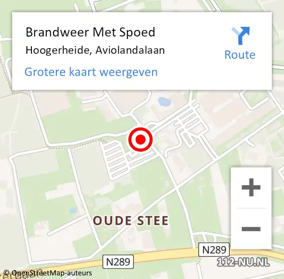 Locatie op kaart van de 112 melding: Brandweer Met Spoed Naar Hoogerheide, Aviolandalaan op 16 juni 2023 07:23