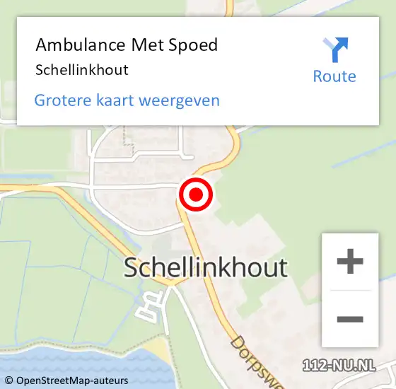 Locatie op kaart van de 112 melding: Ambulance Met Spoed Naar Schellinkhout op 16 juni 2023 17:22
