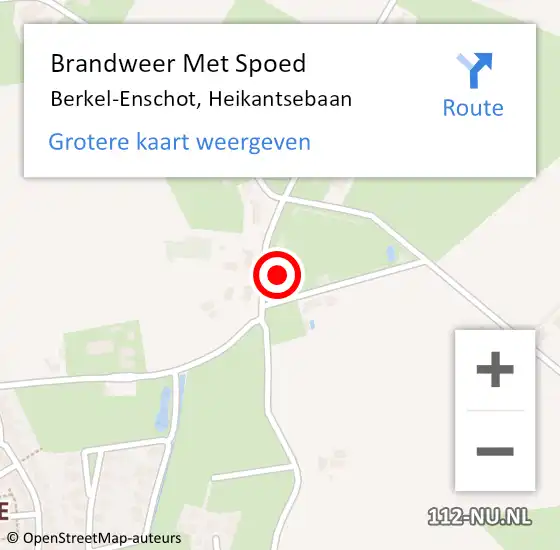 Locatie op kaart van de 112 melding: Brandweer Met Spoed Naar Berkel-Enschot, Heikantsebaan op 17 juni 2023 07:52