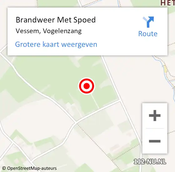 Locatie op kaart van de 112 melding: Brandweer Met Spoed Naar Vessem, Vogelenzang op 17 juni 2023 08:56