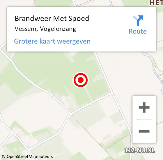 Locatie op kaart van de 112 melding: Brandweer Met Spoed Naar Vessem, Vogelenzang op 17 juni 2023 09:00