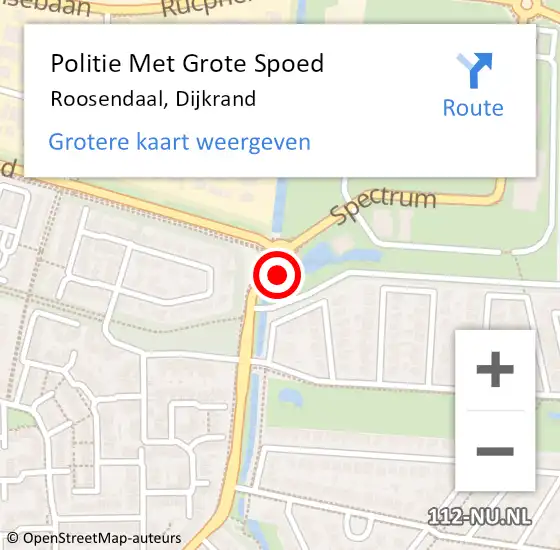 Locatie op kaart van de 112 melding: Politie Met Grote Spoed Naar Roosendaal, Dijkrand op 18 juni 2023 00:45