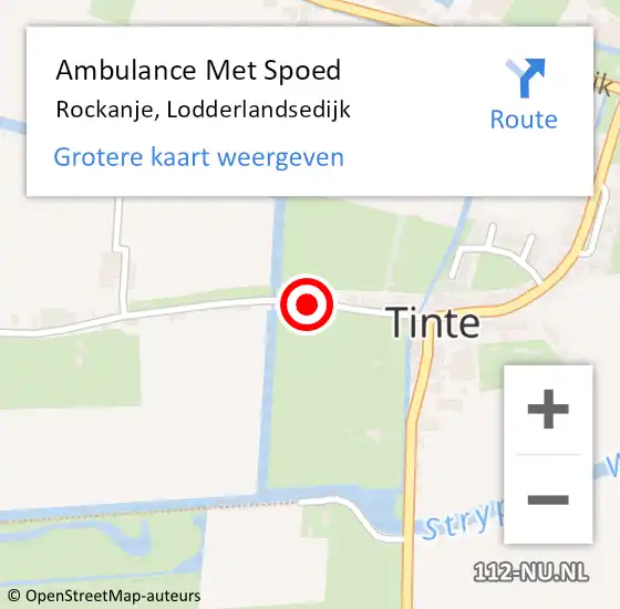 Locatie op kaart van de 112 melding: Ambulance Met Spoed Naar Rockanje, Lodderlandsedijk op 18 juni 2023 02:20