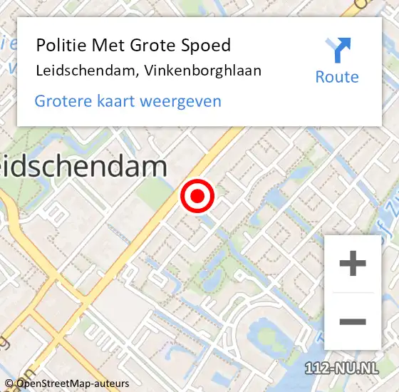 Locatie op kaart van de 112 melding: Politie Met Grote Spoed Naar Leidschendam, Vinkenborghlaan op 19 juni 2023 06:59