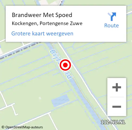 Locatie op kaart van de 112 melding: Brandweer Met Spoed Naar Kockengen, Portengense Zuwe op 20 juni 2023 00:36