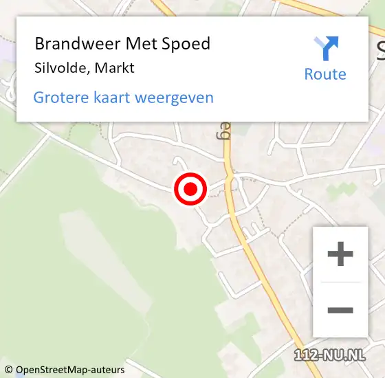 Locatie op kaart van de 112 melding: Brandweer Met Spoed Naar Silvolde, Markt op 20 juni 2023 14:52