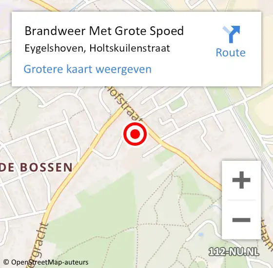 Locatie op kaart van de 112 melding: Brandweer Met Grote Spoed Naar Eygelshoven, Holtskuilenstraat op 20 juni 2023 19:46