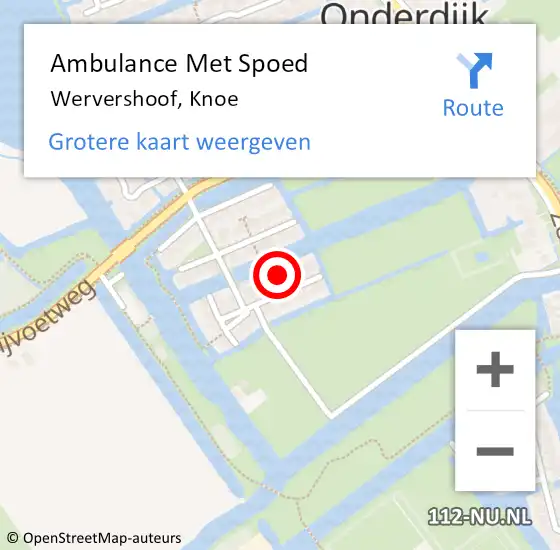 Locatie op kaart van de 112 melding: Ambulance Met Spoed Naar Wervershoof, Knoe op 20 juni 2023 22:38