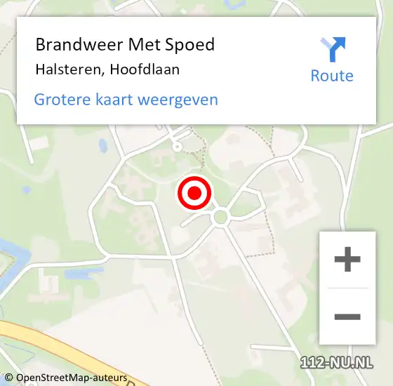 Locatie op kaart van de 112 melding: Brandweer Met Spoed Naar Halsteren, Hoofdlaan op 21 juni 2023 16:39