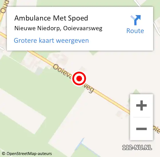 Locatie op kaart van de 112 melding: Ambulance Met Spoed Naar Nieuwe Niedorp, Ooievaarsweg op 23 juni 2023 11:25