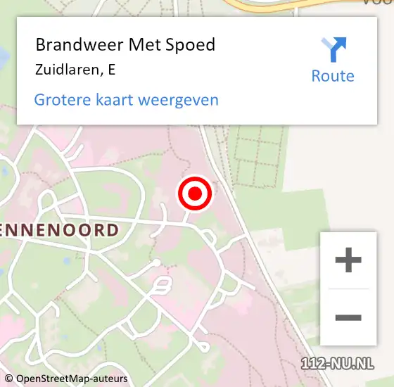 Locatie op kaart van de 112 melding: Brandweer Met Spoed Naar Zuidlaren, E op 24 juni 2023 05:01