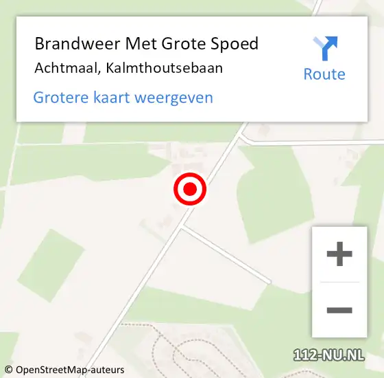 Locatie op kaart van de 112 melding: Brandweer Met Grote Spoed Naar Achtmaal, Kalmthoutsebaan op 24 juni 2023 17:33