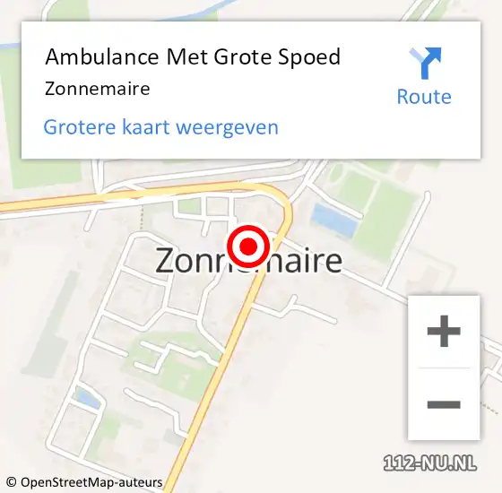 Locatie op kaart van de 112 melding: Ambulance Met Grote Spoed Naar Zonnemaire op 24 juni 2023 20:27