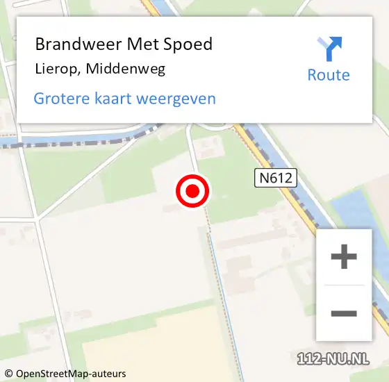 Locatie op kaart van de 112 melding: Brandweer Met Spoed Naar Lierop, Middenweg op 24 juni 2023 22:24