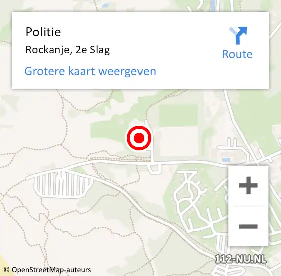 Locatie op kaart van de 112 melding: Politie Rockanje, 2e Slag op 25 juni 2023 20:44