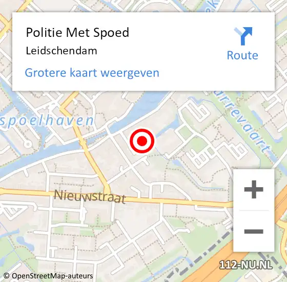 Locatie op kaart van de 112 melding: Politie Met Spoed Naar Leidschendam op 26 juni 2023 10:58