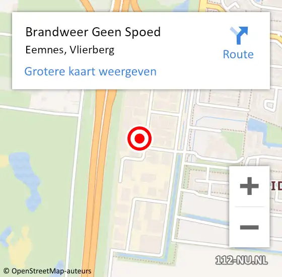 Locatie op kaart van de 112 melding: Brandweer Geen Spoed Naar Eemnes, Vlierberg op 26 juni 2023 13:19