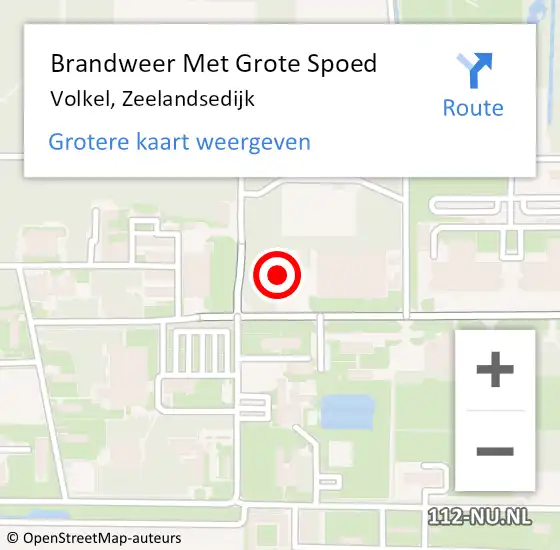 Locatie op kaart van de 112 melding: Brandweer Met Grote Spoed Naar Volkel, Zeelandsedijk op 26 juni 2023 16:07