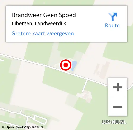 Locatie op kaart van de 112 melding: Brandweer Geen Spoed Naar Eibergen, Landweerdijk op 28 juni 2023 14:55